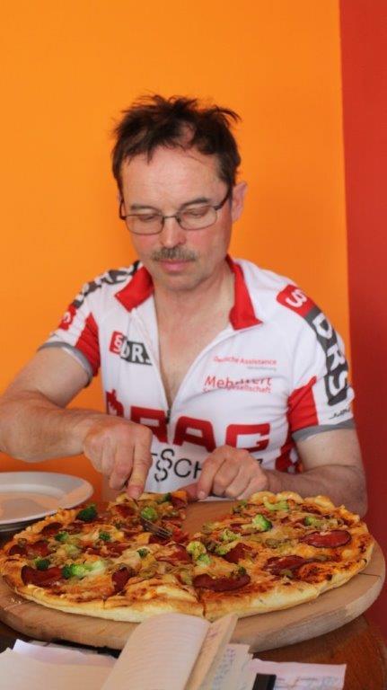 Riesenpiza für Heiner